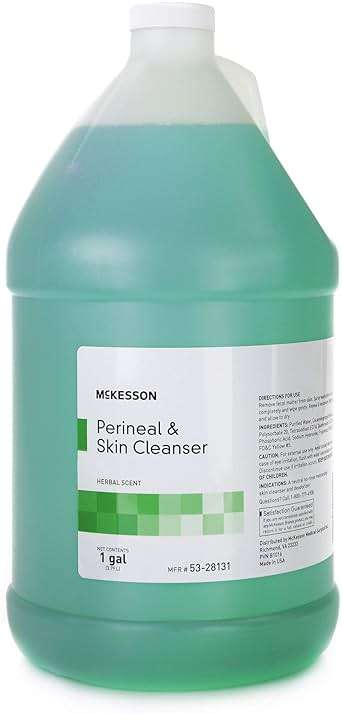 McKesson Perineal Skin Cleanser, 1 Gallon [Pack of 1] Rinse-Free Body Wash for Incontinence or Ostomy Care, Herbal Scent - Image 8