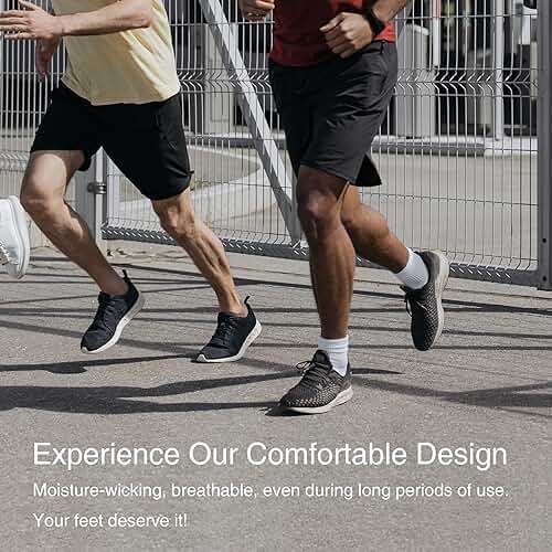 APTYID Men's Cushioned Athletic Running Ankle Socks (6 Pairs) - Image 9