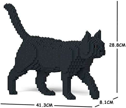 JEKCA Cat 07S-M02 | Black Cat Plastic Building Blocks | Age 14+ - Image 2