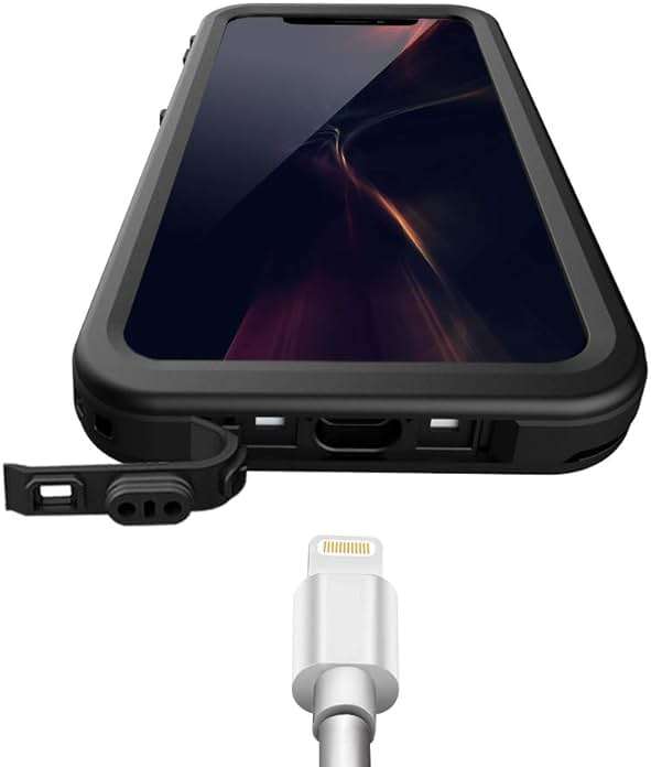 Cozycase TOP Military IP68 Waterproof Case for iPhone XR - Heavy Duty 360 Shockproof Full Body with Screen Camera Protector Double Water Dust Drop Proof Hard Rugged Tough Bumper Front Back Cover Black - Image 8