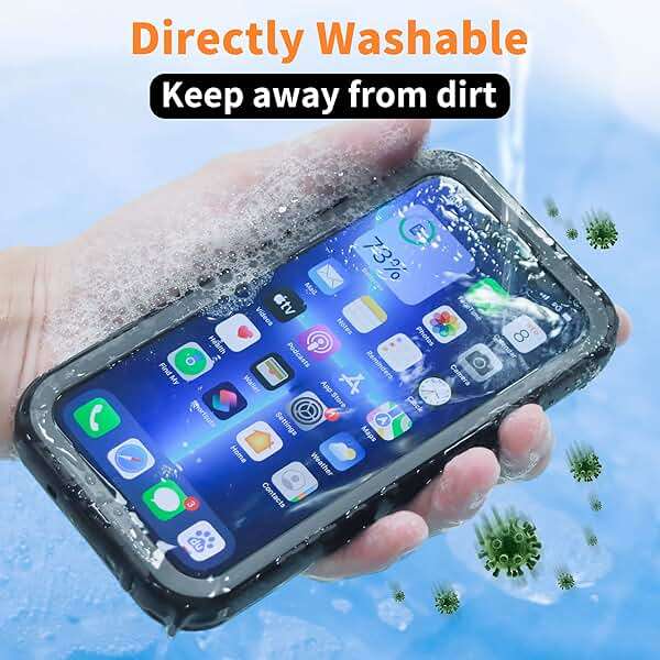 Cozycase TOP Military IP68 Waterproof Case for iPhone XR - Heavy Duty 360 Shockproof Full Body with Screen Camera Protector Double Water Dust Drop Proof Hard Rugged Tough Bumper Front Back Cover Black - Image 9