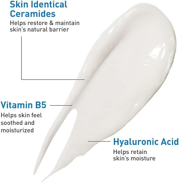 Cerave Hyaluronic Acid Serum for Face with Vitamin B5 and Ceramides, Hydrating Face Serum for Dry Skin, Fragrance Free, 1 Ounce - Image 3