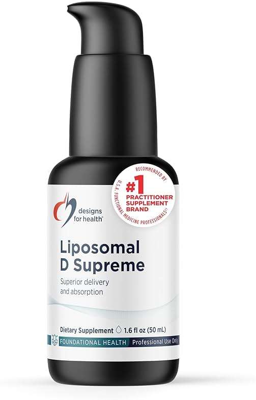 Designs for Health Liposomal B Supreme - Liquid B Vitamin Complex with Superior Absorption - Folate, Vitamin B12, B6, Biotin, TMG + More - Oral Delivery Pump with Citrus Flavor (50 Servings / 1.7oz) - Image 1