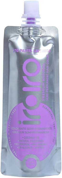 IROIRO Premium Natural Semi-Permanent Hair Color 210 Pastel Lavender (4oz) - Image 2