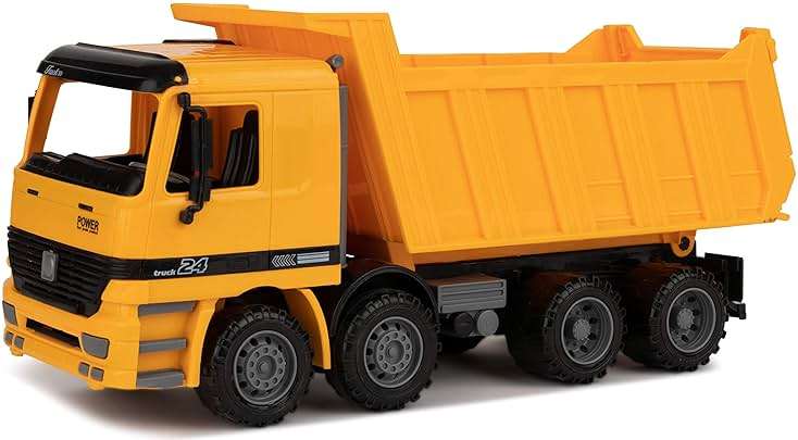 Toy To Enjoy Construction Toys - Excavator & Dump Truck Toy for Kids (Set of 2) – Moveable Claw & Lifting Back – Garbage Truck & Bulldozer Digger – Construction Vehicles for Boys & Kids - Image 5