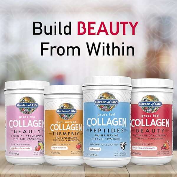 Garden of Life Grass Fed Collagen Beauty - Strawberry Lemonade, 20 Servings, Powder for Women Men Hair Skin Nails, Hydrolyzed Collagen Peptides Protein Powder Supplement - Image 11
