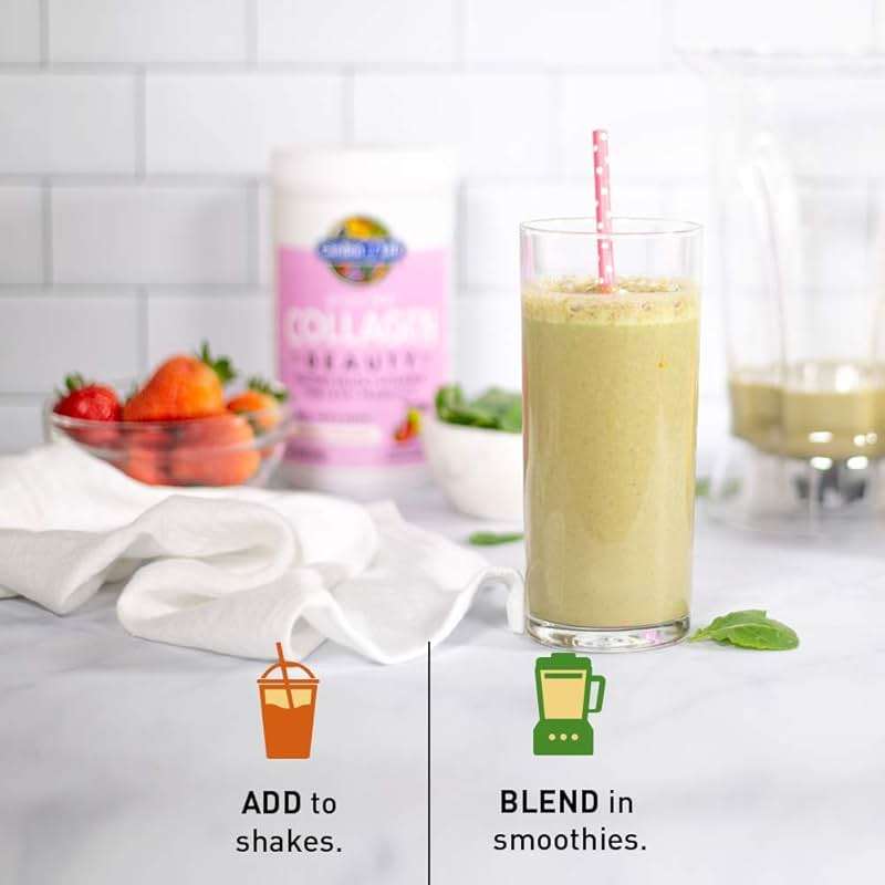 Garden of Life Grass Fed Collagen Beauty - Strawberry Lemonade, 20 Servings, Powder for Women Men Hair Skin Nails, Hydrolyzed Collagen Peptides Protein Powder Supplement - Image 9