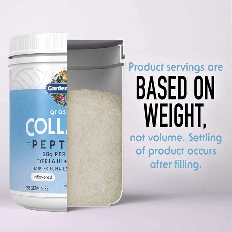 Garden of Life Grass Fed Collagen Peptides Powder Unflavored Collagen Powder for Hair Skin Nails Joints, Hydrolyzed Collagen Protein Supplements, Collagen for Women & Men, 28 Servings - Image 4