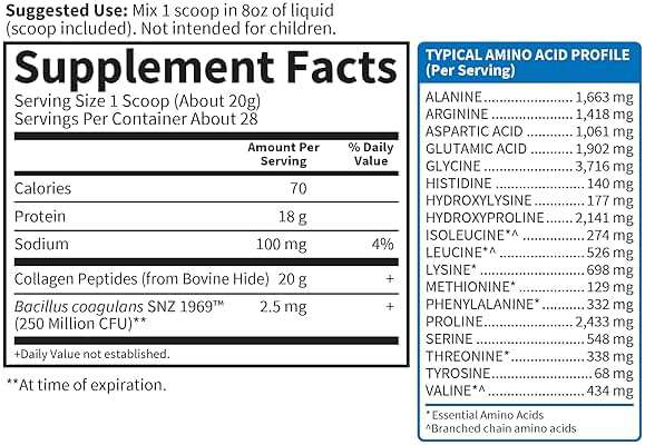 Garden of Life Grass Fed Collagen Peptides Powder Unflavored Collagen Powder for Hair Skin Nails Joints, Hydrolyzed Collagen Protein Supplements, Collagen for Women & Men, 28 Servings - Image 5