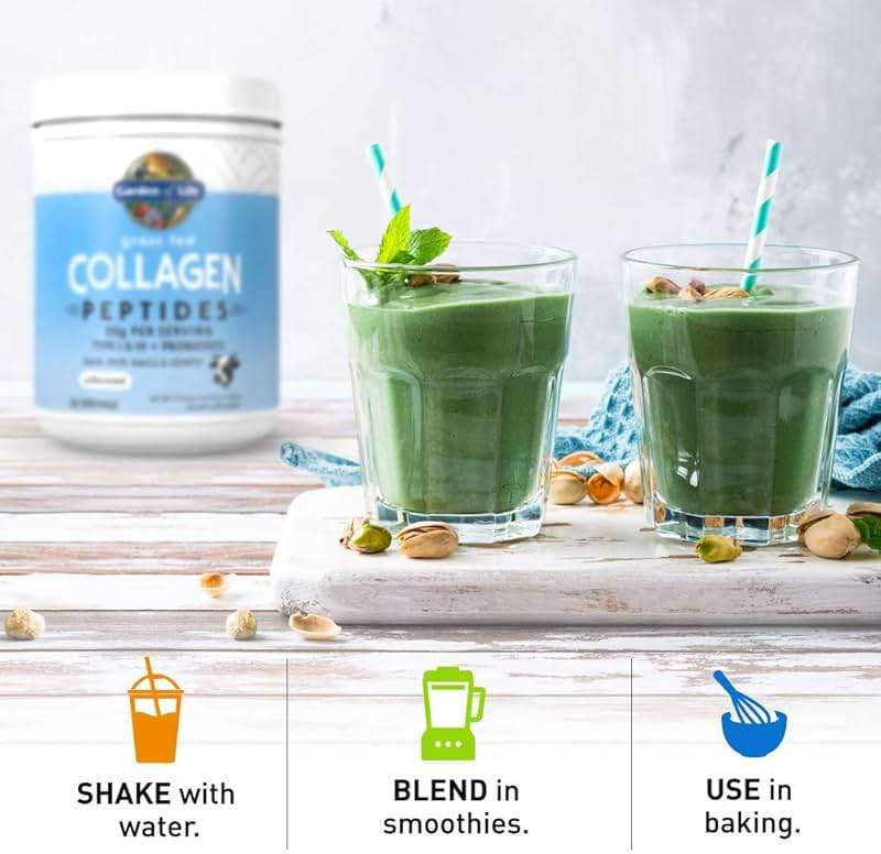 Garden of Life Grass Fed Collagen Peptides Powder Unflavored Collagen Powder for Hair Skin Nails Joints, Hydrolyzed Collagen Protein Supplements, Collagen for Women & Men, 28 Servings - Image 7