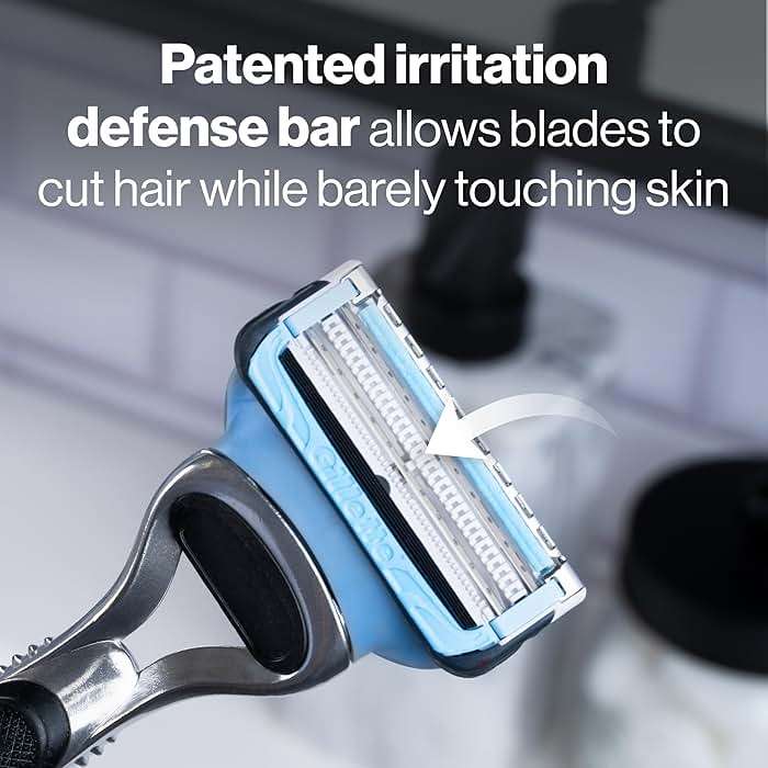 Gillette SkinGuard Razor Blade Refills for Men, 2 Blade Cartridge, SkinGuard for Sensitive Skin, Lubrication, Fits SkinGuard Razor Handles, 8 Count - Image 2