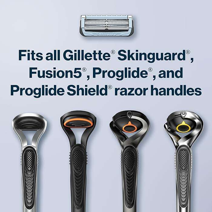 Gillette SkinGuard Razor Blade Refills for Men, 2 Blade Cartridge, SkinGuard for Sensitive Skin, Lubrication, Fits SkinGuard Razor Handles, 8 Count - Image 6