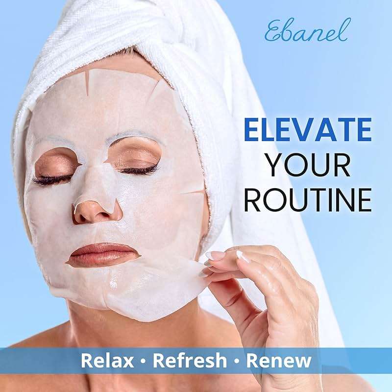 Ebanel 15 Pack Collagen Face Mask with Hyaluronic Acid, Vitamin C, Peptide, Aloe, Instant Brightening Hydrating Face Masks Skincare Korean Sheet Mask, Skin Firming, Lifting Anti Aging Facial Masks - Image 7