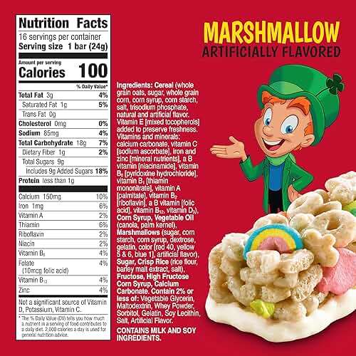 Lucky Charms Cereal Treat Bars, Snack Bars, Value Pack, 16 Ct, 13.6 oz - Image 2