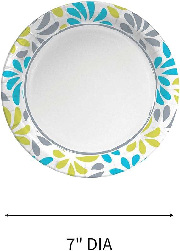 Genuine Joe Printed Paper Plates, 7" (Pack of 125) - Image 10