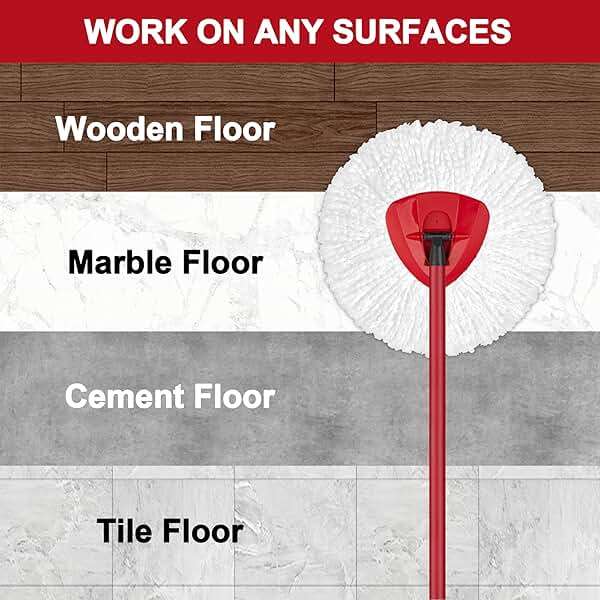 Mop Replacement Heads for O-Ceda Mop Replace Head EasyWrin Spin Mop Heads Replacements, Microfiber Spin Mop Refills, Easy Cleaning Mop Head Replacement (White-3 Mop Heads) - Image 6