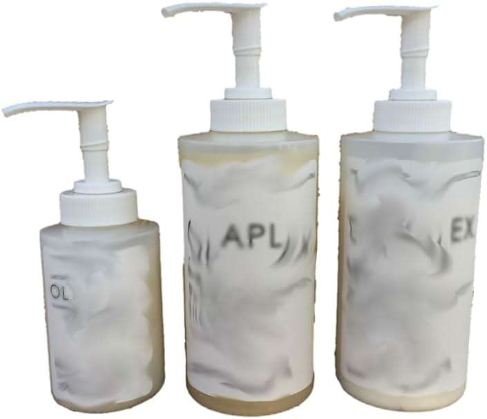 Dispenser Pumps Compatible with Olaplex No. 4 Fine Hair Shampoo, No. 5 Fine Hair Conditioner 8.5oz/250ml & No. 3 Hair Perfector 3.3oz, Three White Pumps Only, by Ultra Essentials (No.3, No.4 & No.5) - Image 3