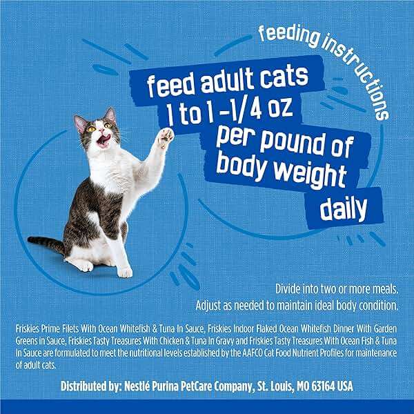 Purina Friskies Wet Cat Food Variety Pack, Oceans of Delight Flaked and Prime Filets - (Pack of 40) 5.5 oz. Cans - Image 10