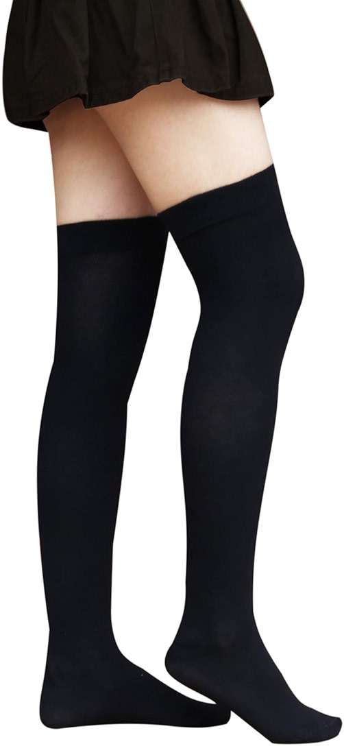 Bestjybt Women Thigh High Socks Cotton Warm Over the Knee Socks Long Knee High Boot Stockings Leg Warmer - Image 7
