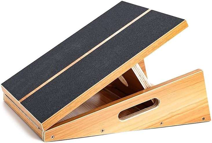 StrongTek Professional Wooden Slant Board, Adjustable Incline Board, and Calf Stretcher, Stretch Board - Extra Side-Handle Design for Portability, Full-Coverage - Image 1