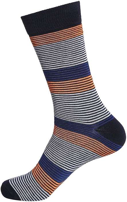 Gelante 12 Pairs Mens Cotton Funny Crazy Colorful Crew Dress Sock - Image 3