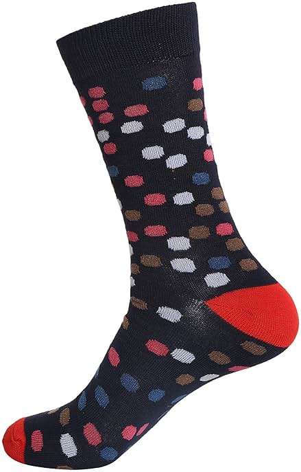 Gelante 12 Pairs Mens Cotton Funny Crazy Colorful Crew Dress Sock - Image 4