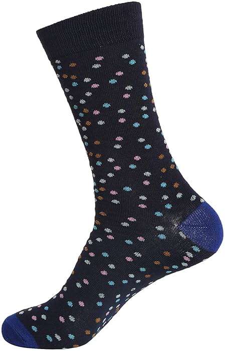 Gelante 12 Pairs Mens Cotton Funny Crazy Colorful Crew Dress Sock - Image 7