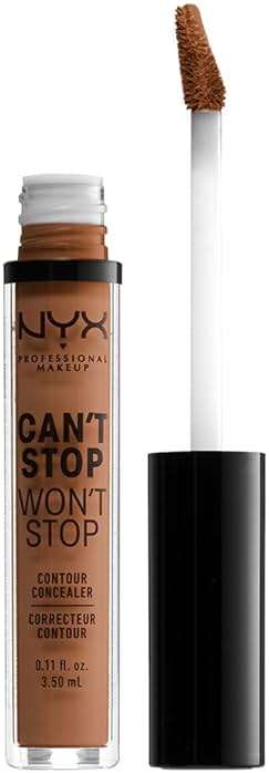 NYX PROFESSIONAL MAKEUP Can't Stop Won't Stop Contour Concealer, 24h Full Coverage Matte Finish - Warm Caramel - Image 1