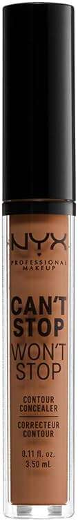 NYX PROFESSIONAL MAKEUP Can't Stop Won't Stop Contour Concealer, 24h Full Coverage Matte Finish - Warm Caramel - Image 6
