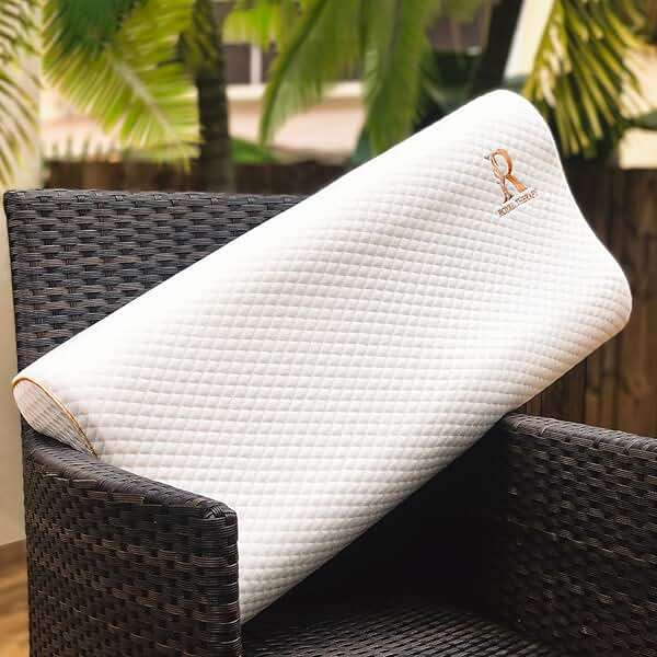 Royal Therapy Memory Foam Pillow, Queen Neck Pain Relief, Contour Cervical Pillow, for Neck and Shoulder Pain, Side, Back and Stomach Sleeper, 24x14x5 inches - Image 8