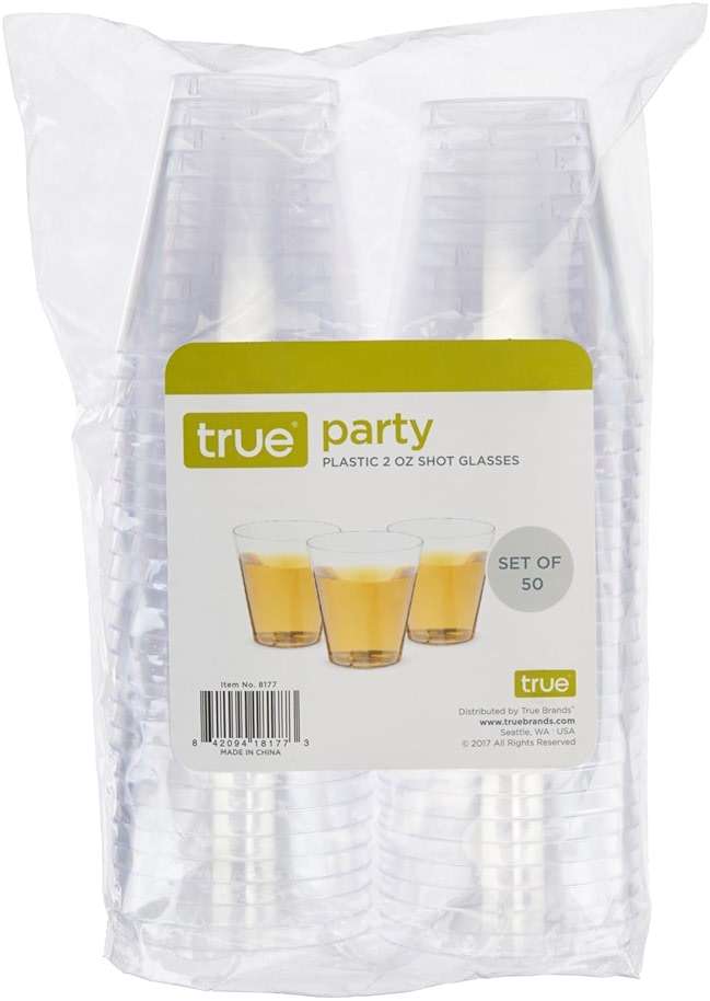 True 2oz. Clear Party Shot Glasses, Disposable Shot Glasses, Football Cups, Football Game, Sports & Outdoors, Football Accessories, Set of 50 - Image 5