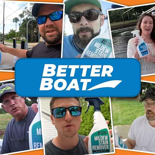 Better Boat Mold and Mildew Stain Remover 22oz Spray for Fabric Vinyl Tile Grout, Removes Mold Stains on Boat Seats Bathroom Shower Patio Furniture Carpet Canvas - Image 6