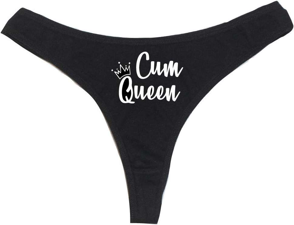 Dirty Girl Undies Cum Queen Women's High Rise Sexy Thong, Dirty Undies! - Image 1