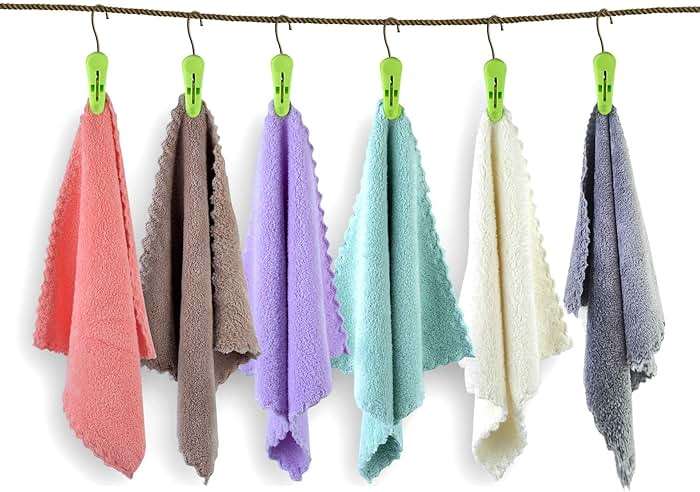 Kyapoo Baby Washcloths 12 Pack 12x12 Inches Microfiber Coral Fleece Extra Absorbent and Soft for Newborns, Infants and Toddlers - Image 4
