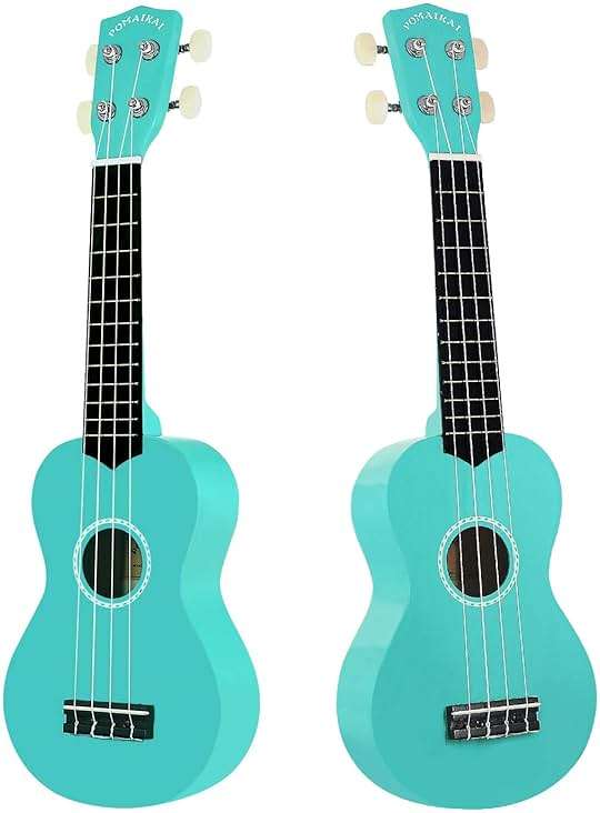 POMAIKAI Soprano Ukulele Starter Wood Ukele Hawaiian Guitar Ukelele 21" Beginner and Students (Blue) - Image 6