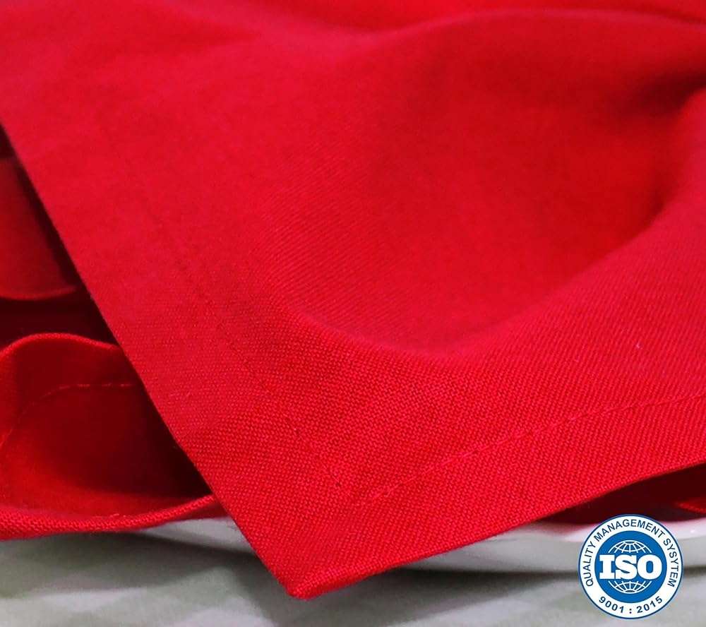 COTTON CRAFT Christmas Red Napkins -12 Pack 100% Cotton Dinner Napkins - All Year Xmas Fall Thanksgiving Celebration Party Gift Holiday Table Napkin - Soft Washable Reusable Cloth Napkin -18x18 - Image 7