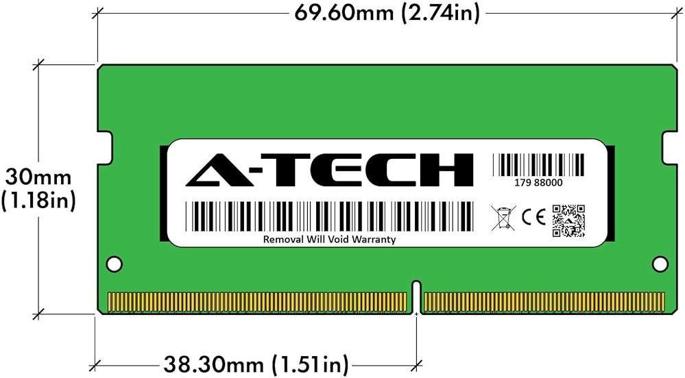 A-Tech 16GB (2x8GB) DDR4 2400 MHz SODIMM PC4-19200 (PC4-2400T) CL17 Non-ECC Laptop RAM Memory Modules - Image 7