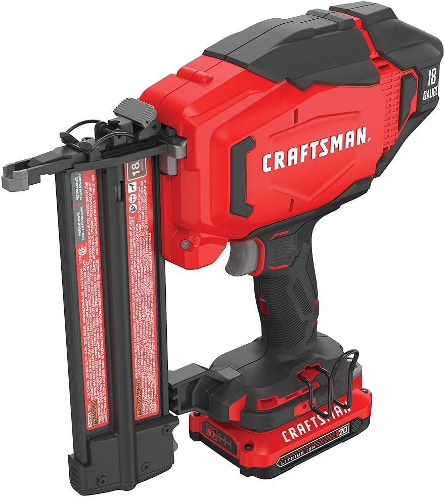 CRAFTSMAN V20 Cordless Brad Nailer, 18 Gauge Nail Gun, with Battery and Charger (CMCN618C1) - Image 5