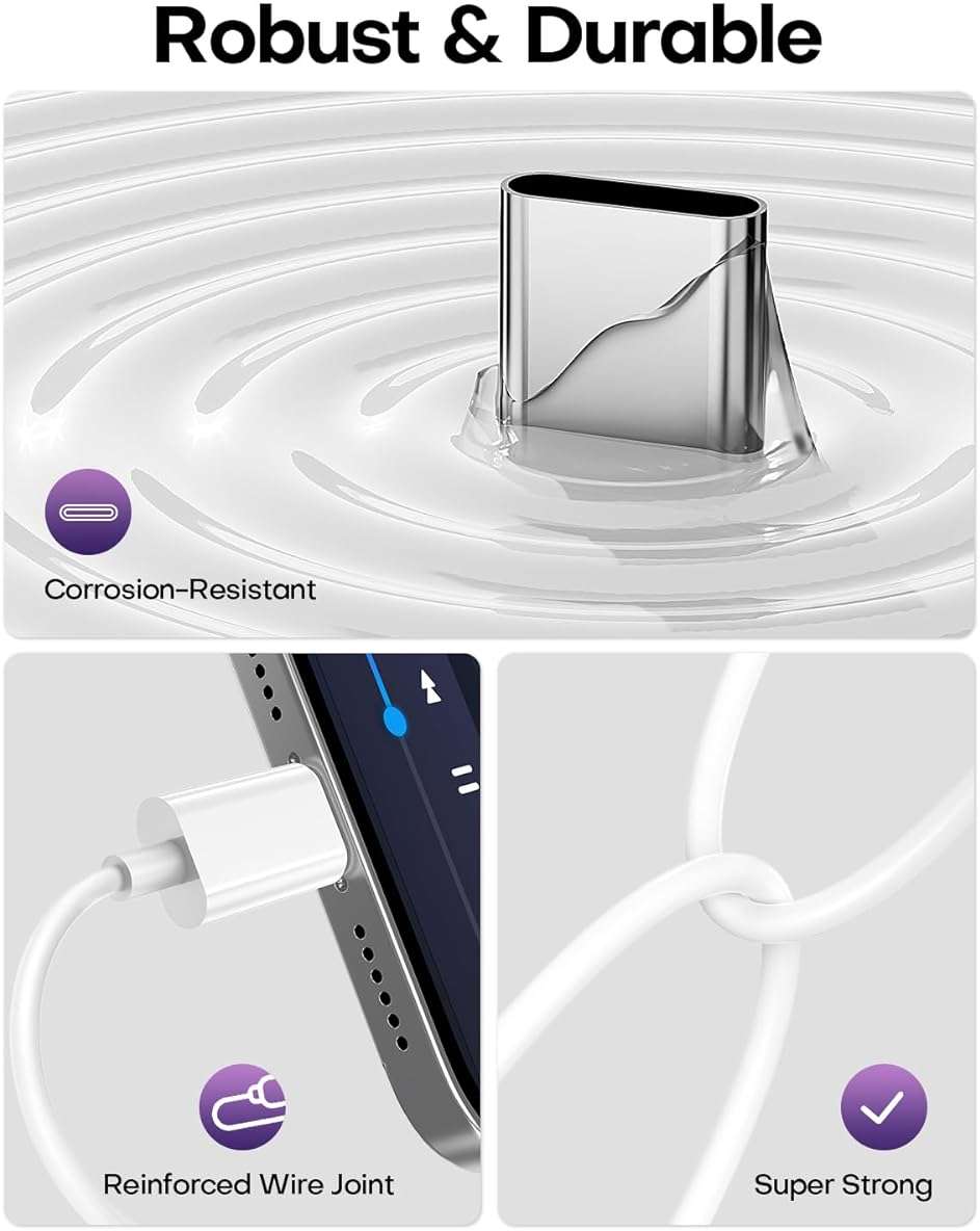 USB C to 3.5mm Audio Headphone Jack Adapter (2Pack), Aux to USB C Dongle Cord Cable Compatible with iPhone 17/16/15, iPad Pro, Samsung Galaxy S25 S24 S23 Ultra/Google Pixel - White - Image 4