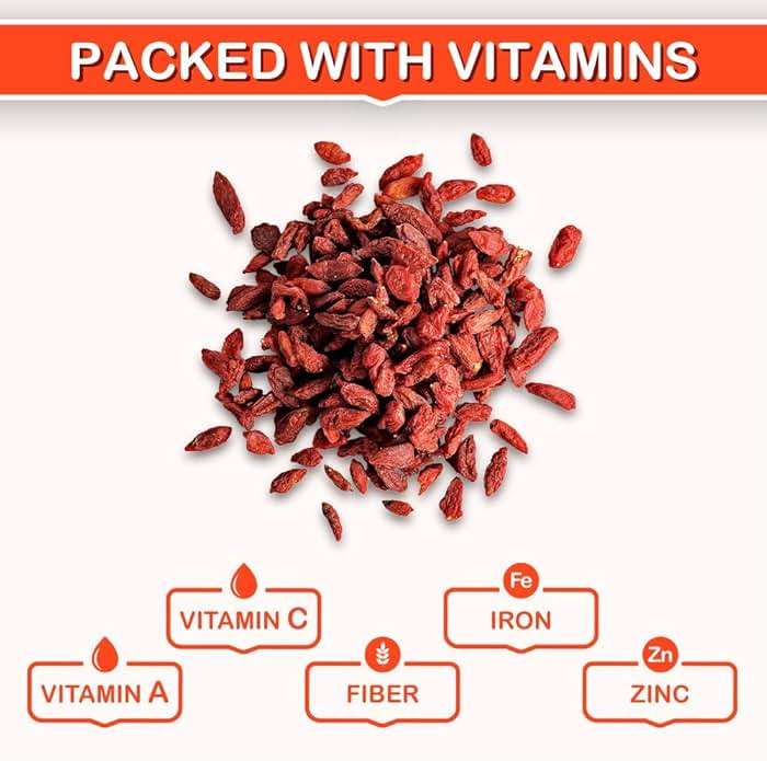 Roots Circle USDA Organic Dried Goji Berries 14.1oz Jar 1 Pack | Bulk Supply of Goji Berry Fruit Superfood | Naturally Rich in Antioxidants to Support Healthy Skin | Raw, Natural, Vegan, Non-GMO, Kosher - Image 2