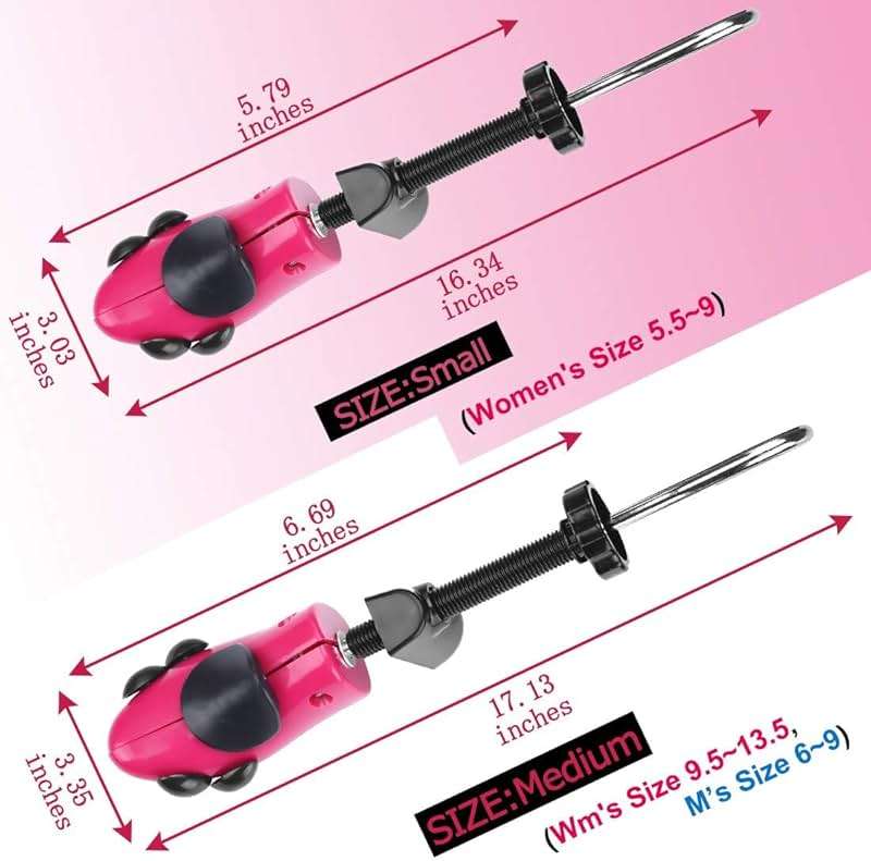 eachway Shoe Stretcher Shoe Trees,Adjustable Length & Width for Men and Women（For Women's 5.5-10 - Image 3