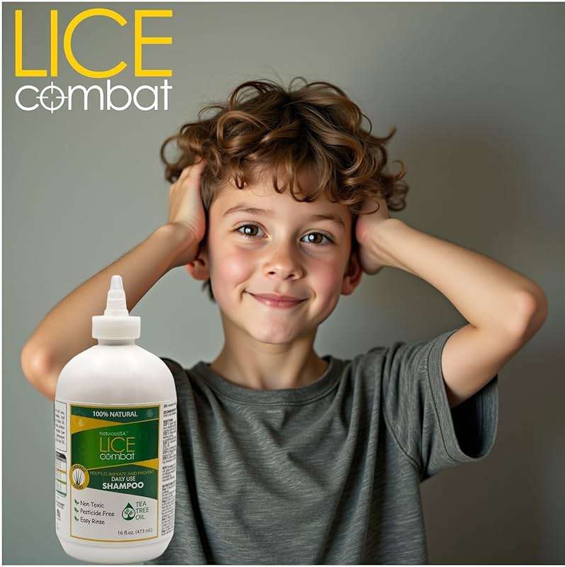 Lice Treatment Kit | Shampoo, Repellent Leave-in Cream & Two Combs | Super Lice & Nits | Repels & Prevents | Pesticide Free | 100% Natural | Tea Tree + Coconut Oil+ Aloe Vera. - Image 4