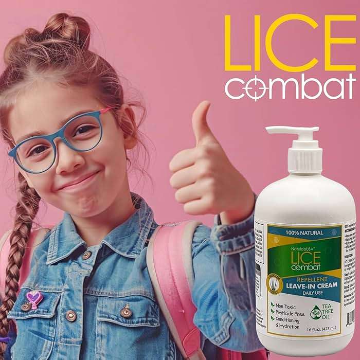 Lice Treatment Kit | Shampoo, Repellent Leave-in Cream & Two Combs | Super Lice & Nits | Repels & Prevents | Pesticide Free | 100% Natural | Tea Tree + Coconut Oil+ Aloe Vera. - Image 6