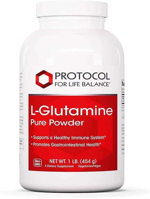 PROTOCOL FOR LIFE BALANCE L-Glutamine - Pure Powder - Muscle Tissue, Gut Health and Immune Support - 1 Pound - Image 1