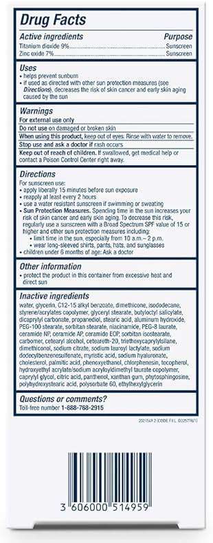 CeraVe 100% Mineral Sunscreen SPF 50, Face sunscreen With Zinc Oxide & Titanium Dioxide, Hyaluronic Acid + Niacinamide + Ceramides, Oil Free, Travel Size 2.5 oz - Image 16