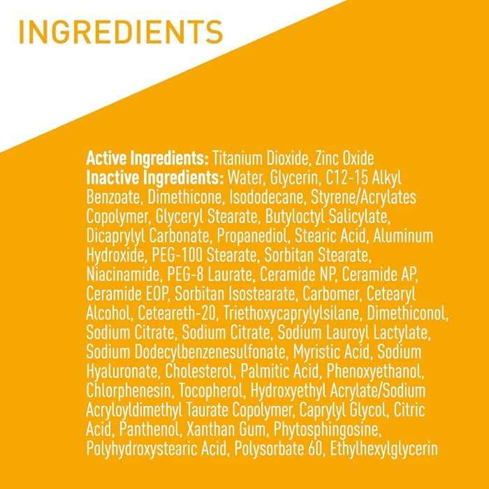 CeraVe 100% Mineral Sunscreen SPF 50, Face sunscreen With Zinc Oxide & Titanium Dioxide, Hyaluronic Acid + Niacinamide + Ceramides, Oil Free, Travel Size 2.5 oz - Image 9