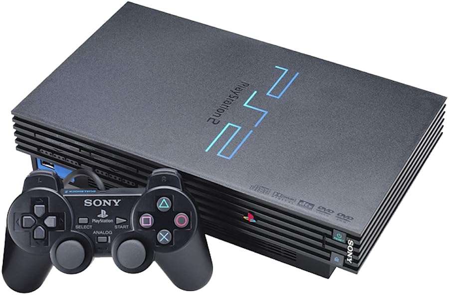 Sony PlayStation 2 Console - Black (Renewed) - Image 1