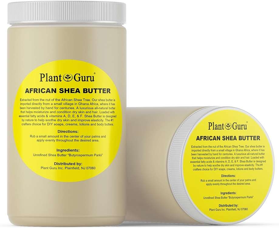 Plant Guru Raw African Shea Butter 32 oz. (2 Pack) Bulk 100% Pure Natural Unrefined IVORY - Ideal Moisturizer For Dry Skin, Body, Face And Hair Growth. Great For DIY Soap and Lip balm Making. - Image 2