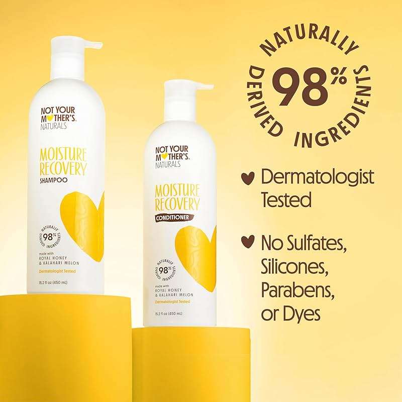 Not Your Mother's Naturals Protect & Nourish Shampoo & Conditioner Set - 15.2 fl oz - Sulfate-Free Hair Products - Royal Honey & Kalahari Desert Melon - Image 5