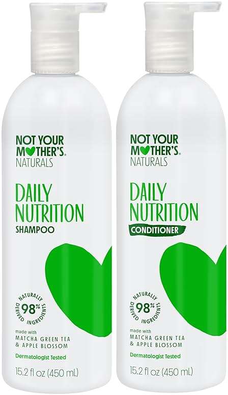 Not Your Mother's Naturals Essential Nourish Shampoo & Conditioner Set - 15.2 fl oz - Sulfate-Free Hair Products - Matcha Green Tea & Apple Blossom - Image 1